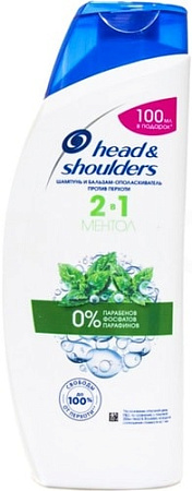 Head & Shoulders Ментол против перхоти 2 в 1 600 мл