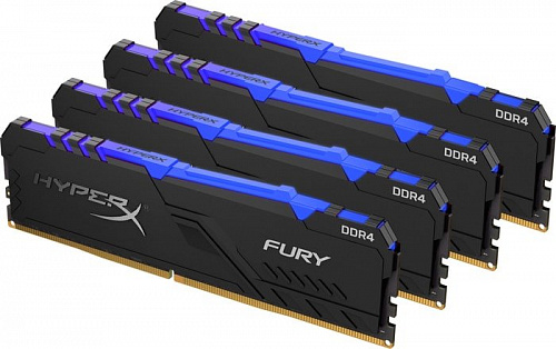 Оперативная память HyperX Fury RGB 4x8GB DDR4 PC4-21300 HX426C16FB3AK4/32