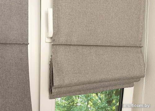 Мини римская штора Delfa Plain Dim Out СШД-01М 171/006 62x160 (серый)