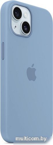 Чехол для телефона Apple MagSafe Silicone Case для iPhone 15 (зимний синий)