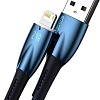 Кабель Baseus Glimmer Series Fast Charging Data Cable USB Type-A - Lightning 2.4A CADH000303 (2 м, синий)