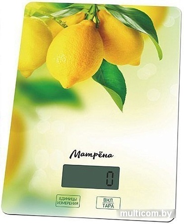 Кухонные весы Матрена МА-037 (лимон)