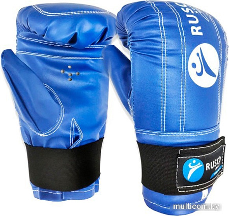 Перчатки для единоборств Rusco Sport снарядные к/з S (синий)