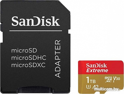 Карта памяти SanDisk Extreme SDSQXA1-1T00-GN6MA 1TB (с адаптером)
