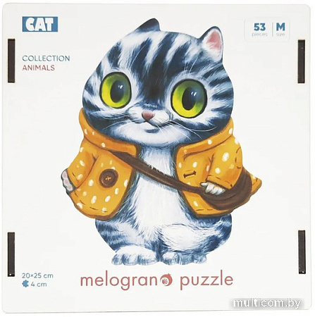 Пазл Melograno Кот в курточке MPZCAN25-M (53 эл)