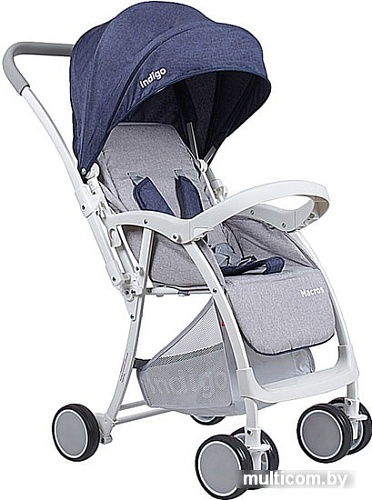 Коляска прогулочная «книга» Indigo Macros (синий)