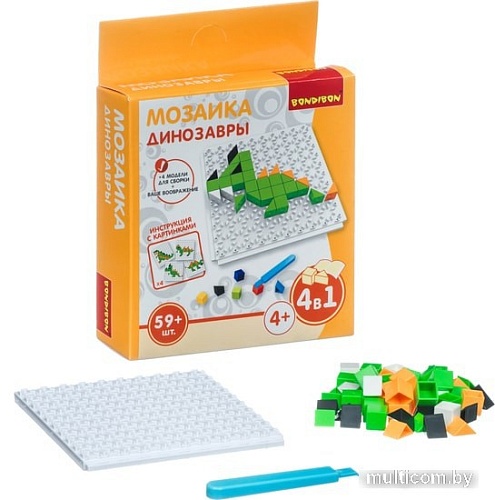 Мозаика/пазл Bondibon Мозаика Динозавры ВВ4425