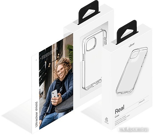 Чехол для телефона uBear Real для iPhone 15 (прозрачный)
