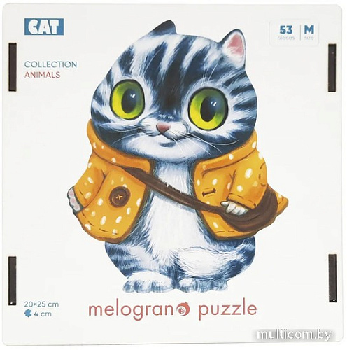 Пазл Melograno Кот в курточке MPZCAN25-M (53 эл)