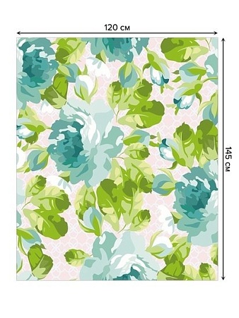 Скатерть JoyArty Голубые пионы tcox_35855_120x145