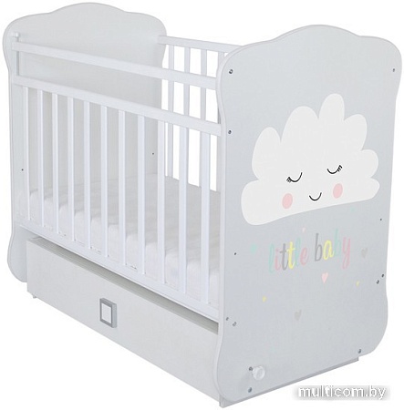 Классическая детская кроватка Indigo Облачко (белый)