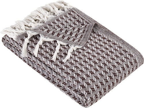 Покрывало Meteor Devone с бахромой 200x230 (12309 коричневый)