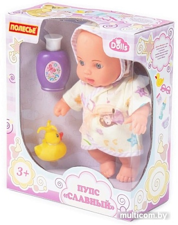 Пупс Полесье Славный + набор для купания 78292