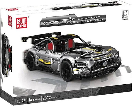 Конструктор Mould King Technic 13126 Black Plating Motor AMG GT R (без электрики)