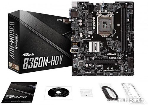 Материнская плата ASRock B360M-HDV