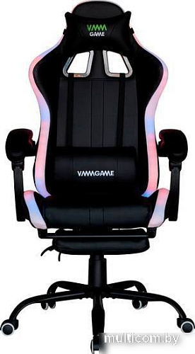 Кресло VMM Game Throne RGB OT-B31RGBWE (черный/белый)