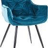 Стул с подлокотниками Signal Cherry Velvet (bluvel 85 бирюзовый/черный)
