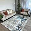 Ковер для жилой комнаты Radjab Carpet Бьянка Прямоугольник D009A 7663RK-B (1.6x3, Cream Shirink/Blue Fdy)