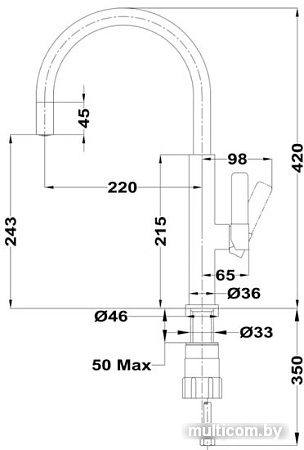 Смеситель TEKA Maestro 116030035