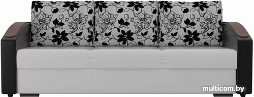 Диван Лига диванов Монако slide 102017 (белый/черный/серый)