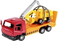 Набор Технопарк Камаз эвакуатор + погрузчик-экскаватор SB-17-24-M-WB