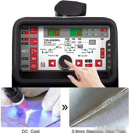 Сварочный инвертор ANDELI TIG-250PL ADL20-109