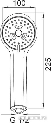 Душевая лейка Ferro Sole S300