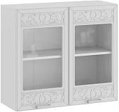 Шкаф навесной Трия Долорес 1В8С (сноу)