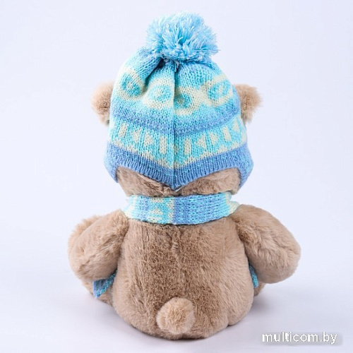 Классическая игрушка Milo Toys Little Friend Мишка в шапке и шарфе 9905642