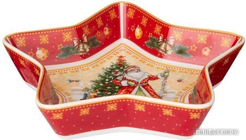 Блюдо Lefard Дед Мороз 85-1747 (красный)