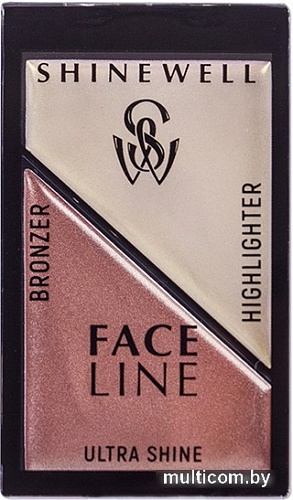 Скульптор Shinewell хайлайтер и бронзер для лица №1