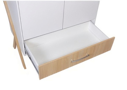 Шкаф распашной Polini Kids Porto 3100 0002573.162 (белый/дуб светлый)