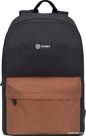 Городской рюкзак Torber Graffi T8965-BLK-BRW (черный/коричневый)