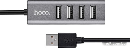 USB-хаб Hoco HB1 (серый)