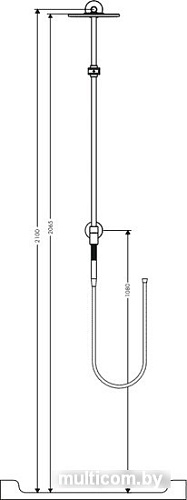 Душевая система Hansgrohe Raindance Connect 240 Showerpipe (27164000)