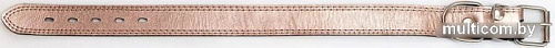 Ошейник Дарэленд простроченный 2х-слойный 35 мм 41-51 см (розовое золото)