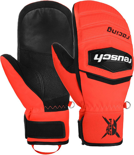 Горнолыжные варежки Reusch Warrior R-TEX XT Junior 6271533-7809 (р-р 4.5, Mitten Black/Fluo Red)