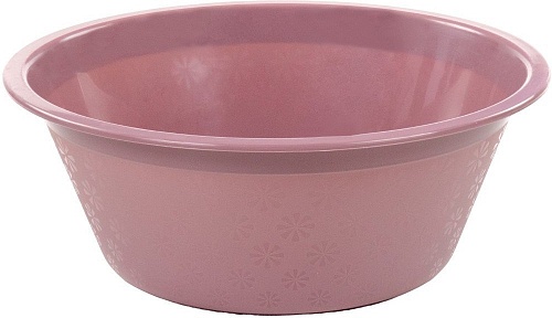 Таз хозяйственный Полесье 06902 (15 л, бледно-бордовый)