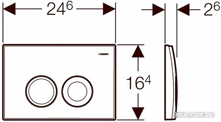 Geberit Delta 21 115.125.46.1 (матовый хром)