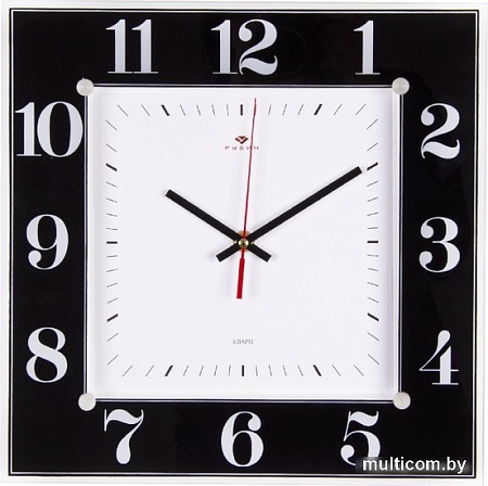Настенные часы Рубин Классика 3131-1131B (черный)