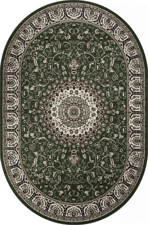 Ковер для жилой комнаты Merinos Gavana D409-OVAL-GREEN (1.5х1.9)