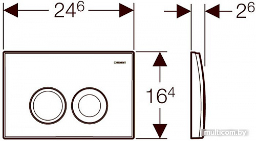 Geberit Delta 21 115.125.46.1 (матовый хром)