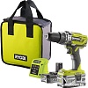 Ударная дрель-шуруповерт Ryobi R18PD3-242S 5133003820 (с 2-мя АКБ 4 Ah + 2 Ah, сумка)