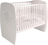 Детская кроватка Polini Kids French 700, Teddy (белый)