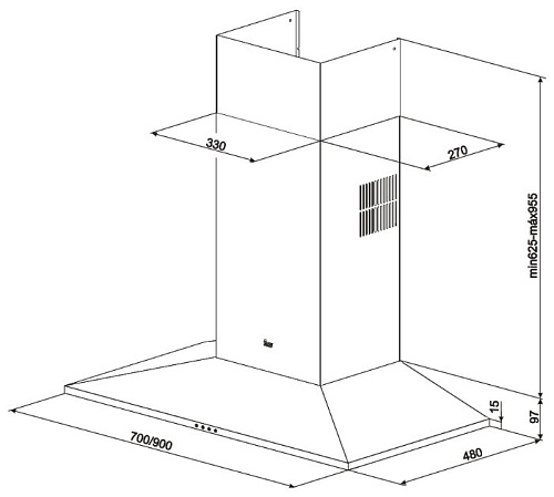 Каминная вытяжка TEKA DSS 985