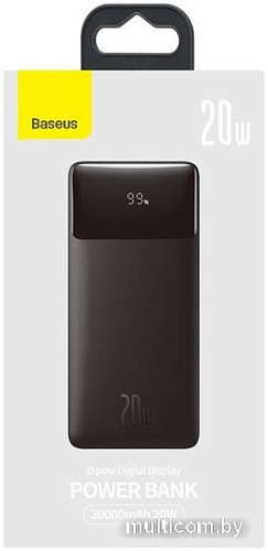 Внешний аккумулятор Baseus Bipow fast charge 20W 30000mAh (черный)