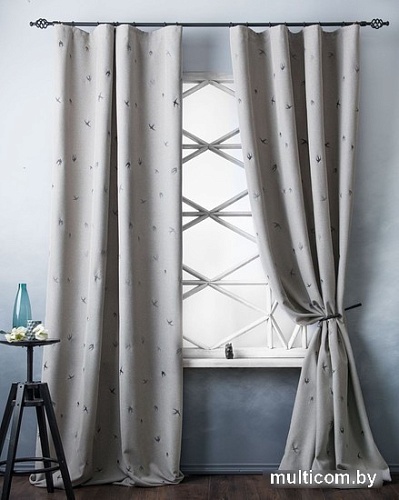 Комплект штор Pasionaria Прайм 290x230 (2 шт, серый/бежевый)