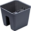 Кашпо Prosperplast Ratolla Square DRLB280-S433 (антрацит)