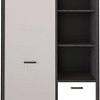 Шкаф распашной Black Red White Kristoff REG2D2S (матера/серый)