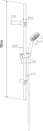 Душевой гарнитур Damixa Origin One [918100000]
